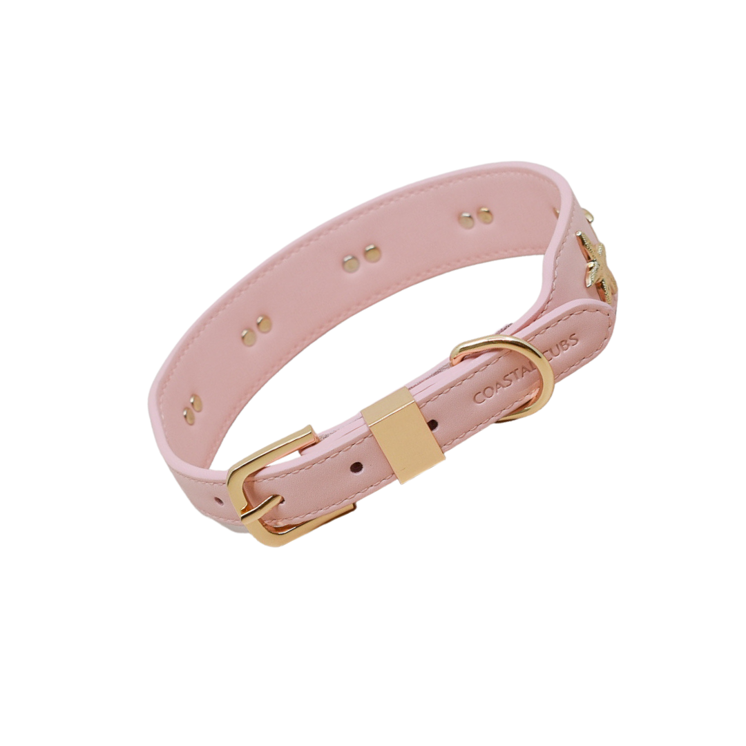 Starfish Collar in Pink Gold Coastal Cubs